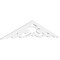Ekena Millwork Pitch Preston Architectural Grade PVC Gable Pediment, 60"W x 12 1/2"H x 1"P (5/12) GPP060X013X100PRE - alternate 1
